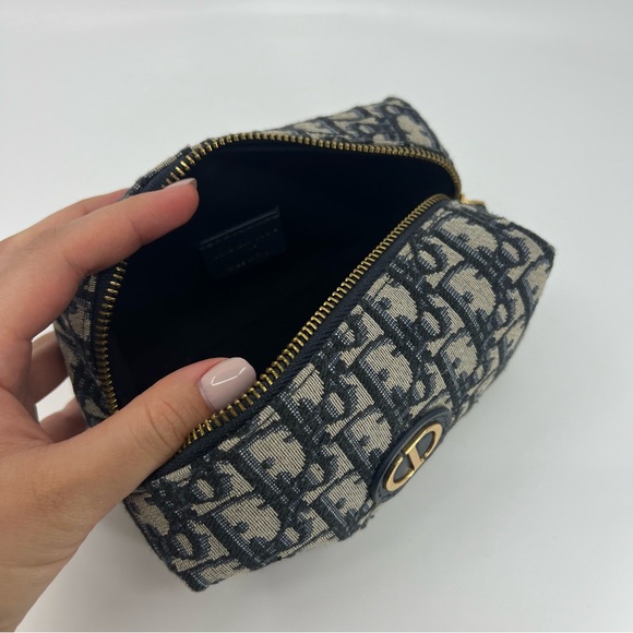 Dior toiletry bag canvas make up cosmetic pouch - Picture 9 of 10